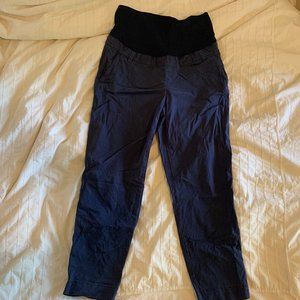 Navy Blue GAP Maternitiy Khaki Pants - Full Panel